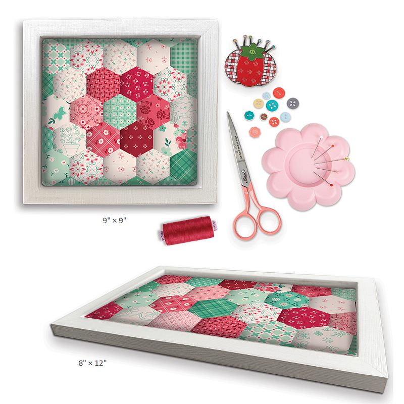 Free Berry & Sage Charm Square Friendly Stitching Trays Pattern