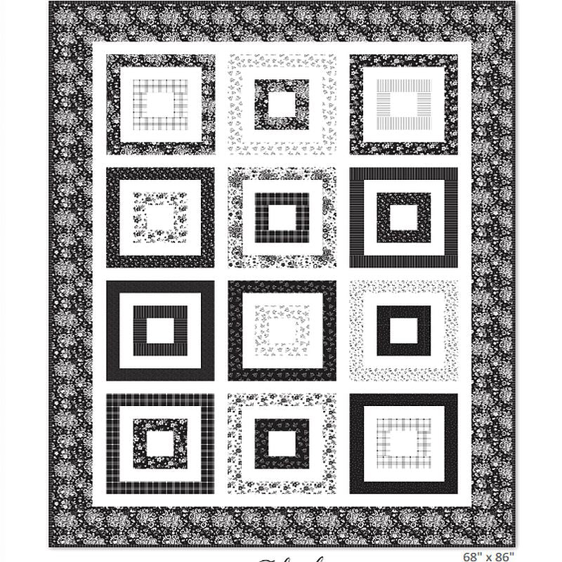Free Jelly Roll Friendly Around the Block PDF Quilt Pattern