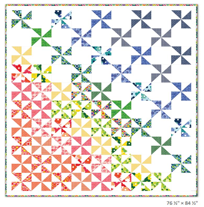Free Copacetic Pinwheel Fat Quarter Friendly PDF Quilt Pattern