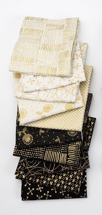 Moda metallic quilting fabric strips for patchwork and quilting