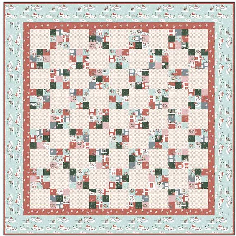 Free Nine Patch Jelly Roll Friendly PDF Quilt Pattern