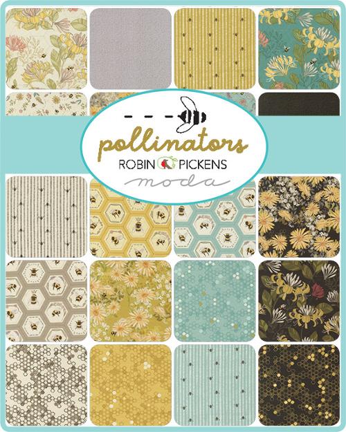 Assorted floral, honeycomb, and stripe fabric squares charm pack bundle