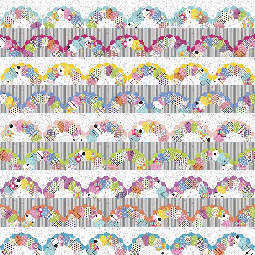 Sue Daley Colour Wall Aliya Quilt Fabric Kit 54" x 54"