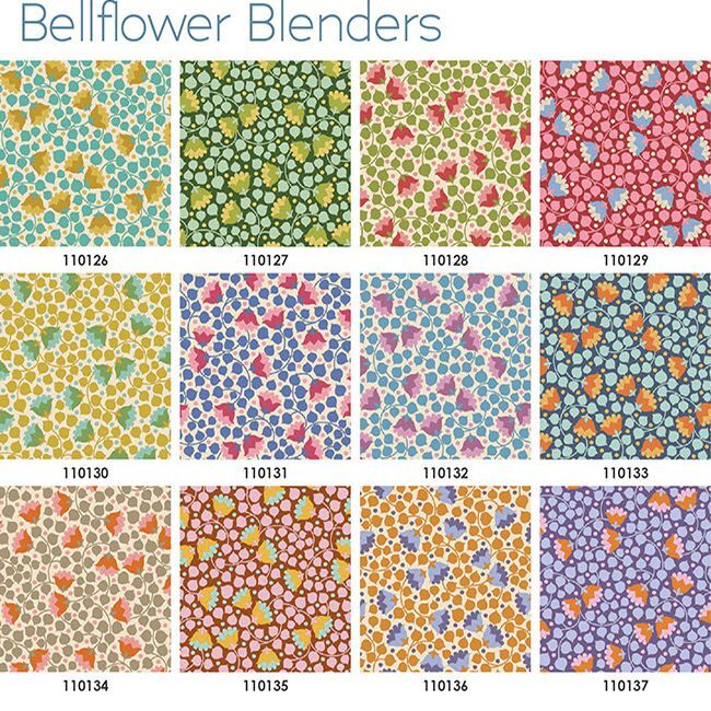 Tilda Wallflower Bellflower Blenders Fat Quarter Bundle 300236