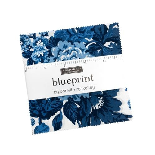 Moda Camille Roskelley Blueprint Charm Pack 5" Squares