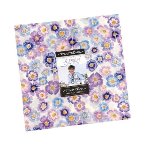 Moda Delphinium Purple Floral Layer Cake 24650LC