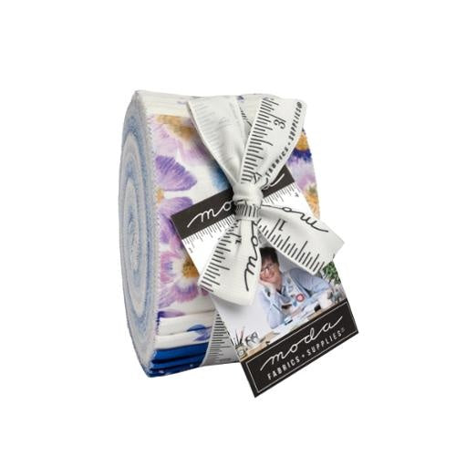 Moda Delphinium Purple Floral Jelly Roll 24650JR