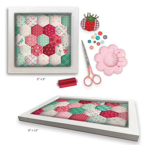 Free Berry & Sage Charm Square Friendly Stitching Trays Pattern