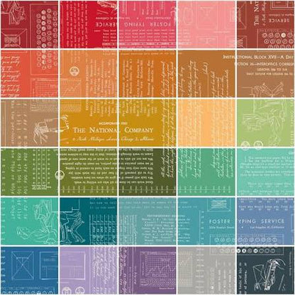 Riley Blake Typeography 10" Fabric Stack Layer Cake 10-16850A-42