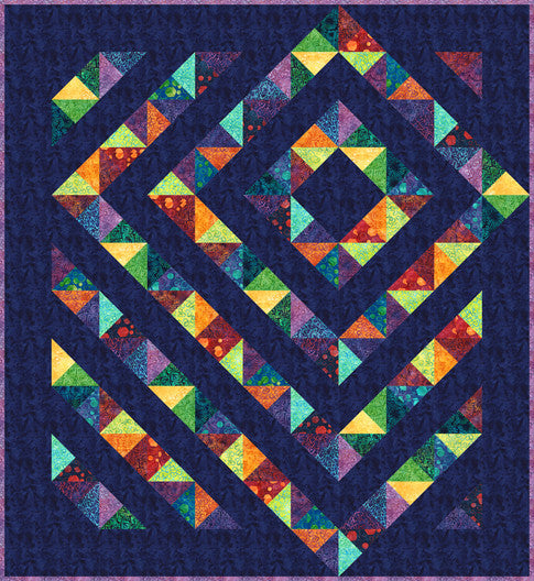 Free 5" Charm Four Patch Charm Retro Metro Quilt Pattern