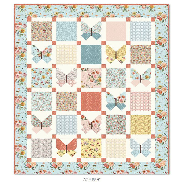Free Blushing Butterfly Layer Cake Friendly Quilt Pattern