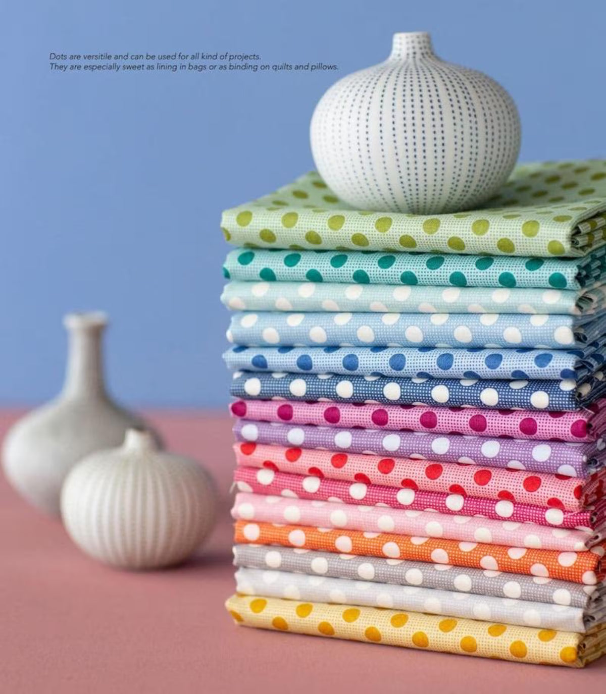 Tilda Dots factory cut Fat Quarter quilting fabric bundle Australia
