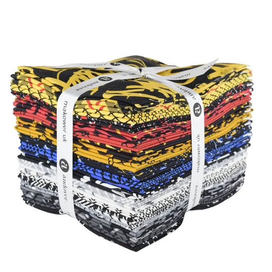 Andover Libs Elliot Iconic Fat Quarter Bundle featuring bold modern quilting fabrics