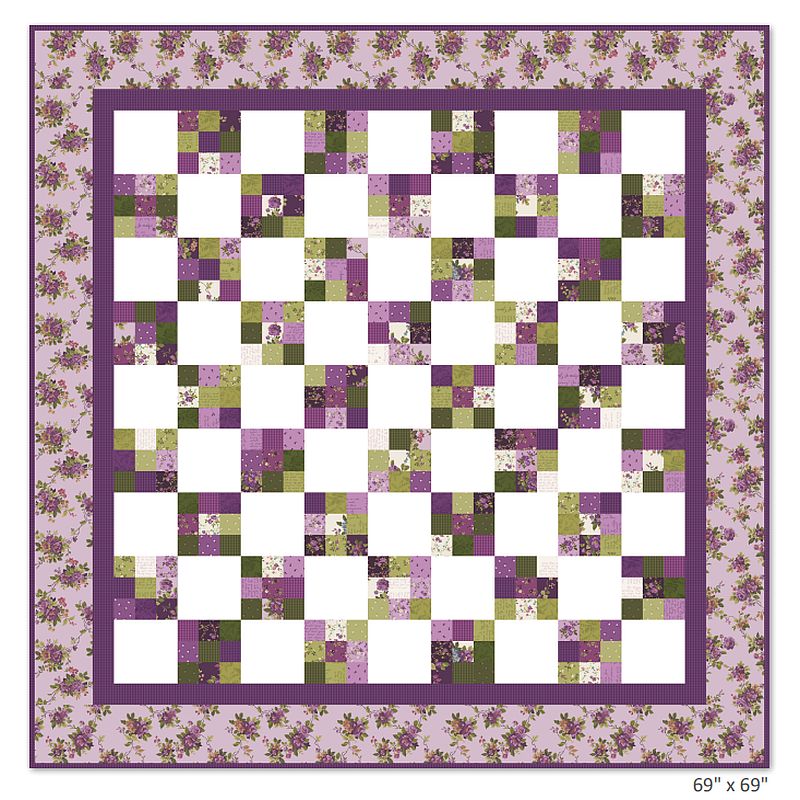 Free Jelly Roll Friendly Ann With an E PDF Quilt Pattern