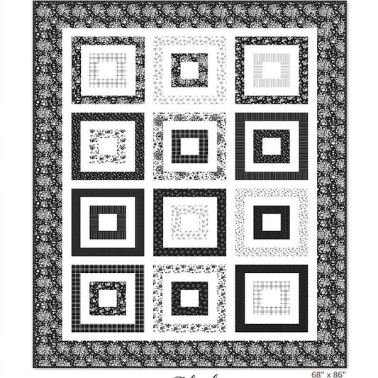 Free Jelly Roll Friendly Around the Block PDF Quilt Pattern