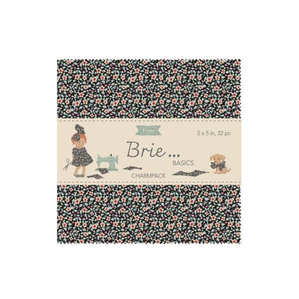 Tilda Brie Basics Charm Pack 5" Squares 300273