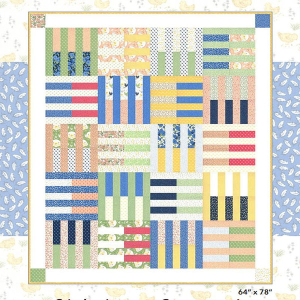Free Chicken Scratch Fat Quarter Friendly PDF Quilt Pattern