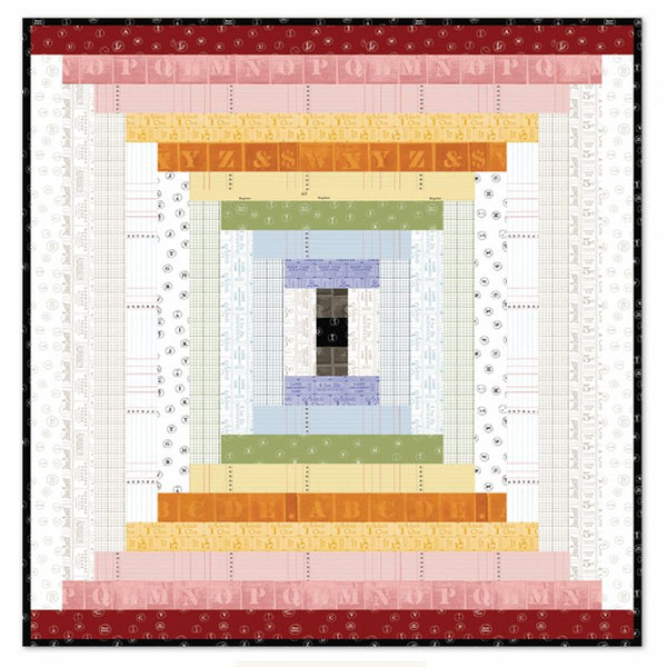 Free Courthouse Steps Jelly Roll Friendly PDF Quilt Pattern