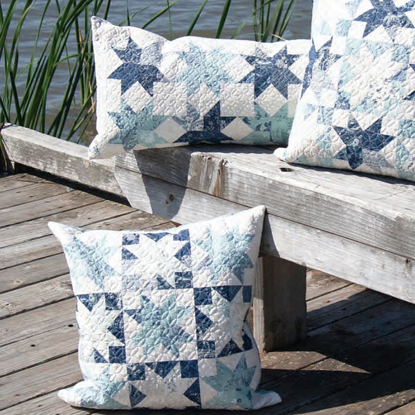 Free 5" Charm Friendly Meridian Stars Pillow PDF Pattern