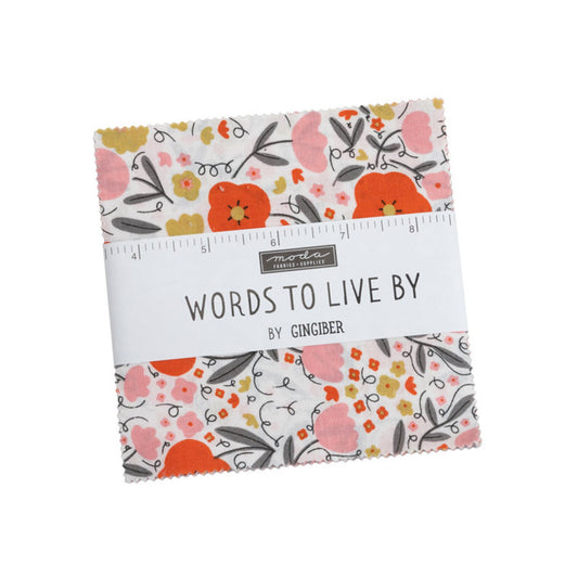 Moda | Words to Live By | Charm Pack | 5" Squares | 48320PP