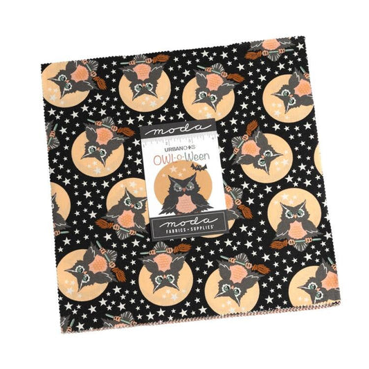 Moda Owl O Ween Halloween Layer Cake 31190LC