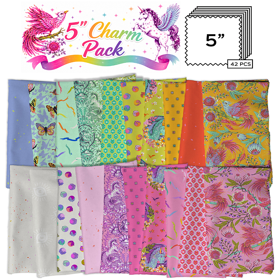 Tula Pink Legendary 5" Charm Pack FB6CPTP