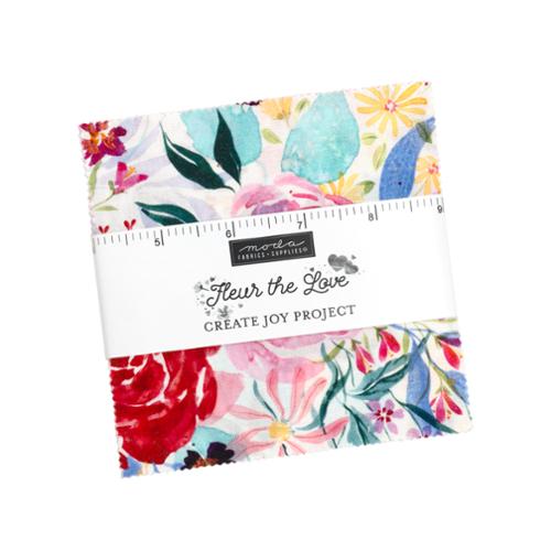 Moda Fleur The Love Create Joy Project 5" Charm Pack 39880PP
