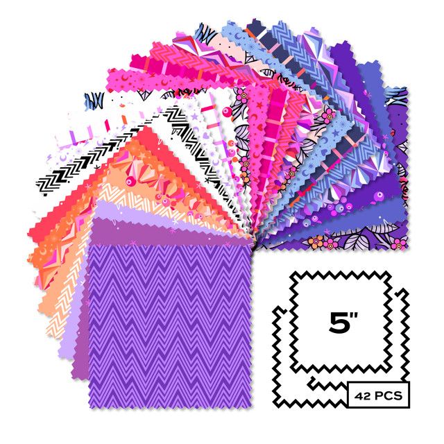 Andover Libs Elliott Perfect Day 5" Charm Square 42pc 5-PERF-42