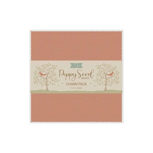 Tilda Poppy Seed Basics Charm Pack 5" Squares 300271