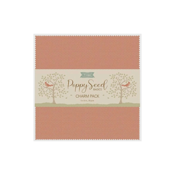 Tilda Poppy Seed Basics Charm Pack 5" Squares 300271