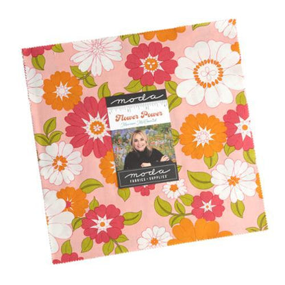Moda Maureen McCormick Flower Power Layer Cake 33710LC Rare Find