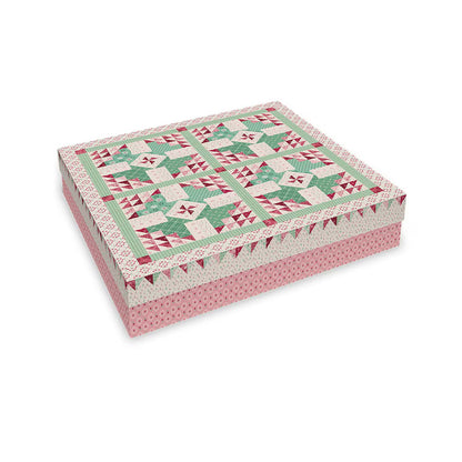 Berry and Sage table topper kit by Riley Blake showcasing floral and botanical inspired fabrics

