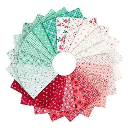 Berry and Sage fabric collection by Riley Blake featuring floral and botanical inspired prints
