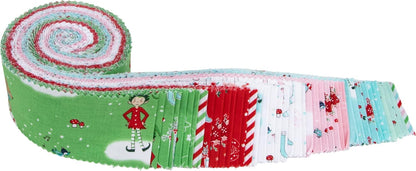 Pixie Noel 2 Rolie Polie by Riley Blake Designs with vintage-inspired Christmas pixies, reindeer, florals and festive holiday fabrics designed by Tasha Noel.