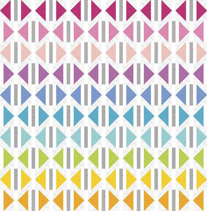 Riley Blake Colour Wall Vivid quilt design with bold geometric blocks in bright colours