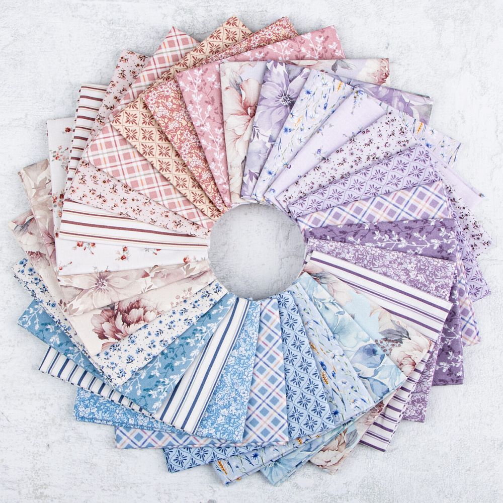 Daybreak on the Prairie fabric collection by Riley Blake featuring floral and prairie inspired prints