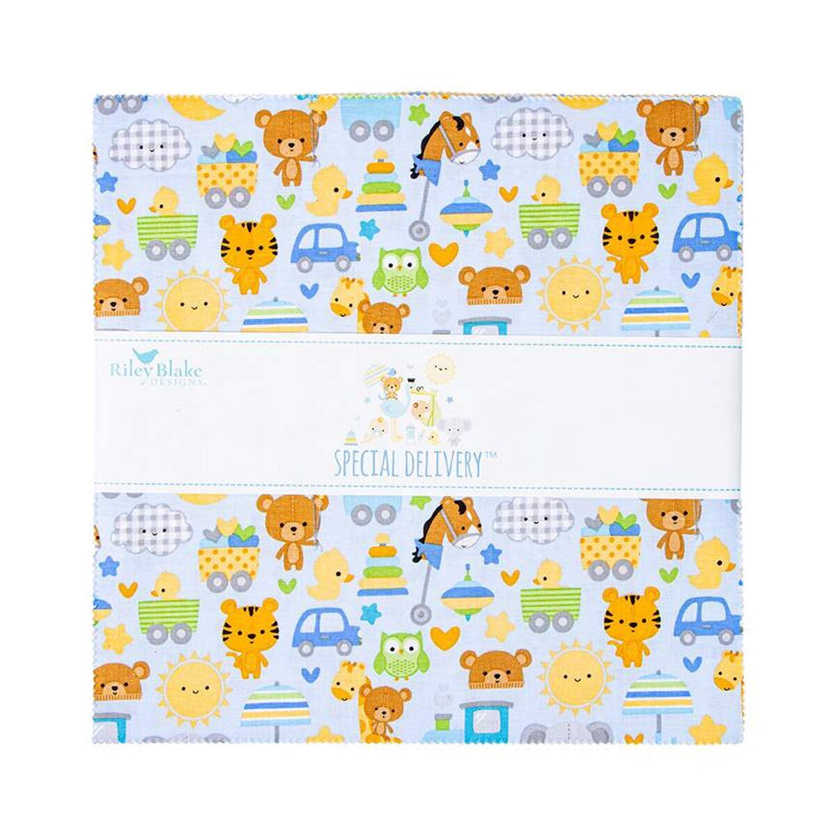 Riley Blake Special Delivery Baby Animals 10" Stacker C15280-42-10