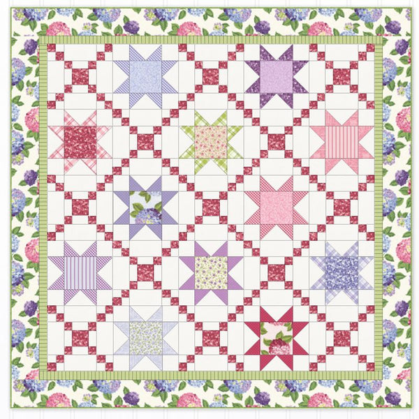 Free Starry Lattice Layer Cake Friendly PDF Quilt Pattern
