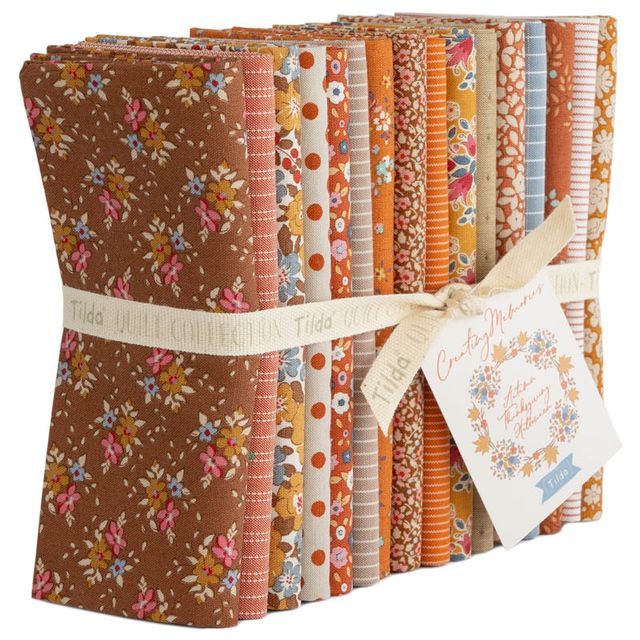 Tilda Creating Memories Fat Quarter Bundle 16 Piece Autumn 300208