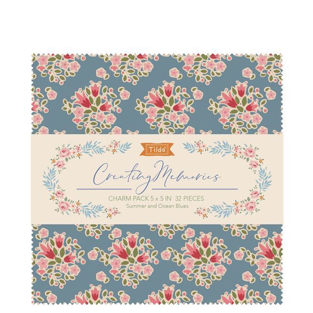 Tilda Creating Memories Summer 5" Fabric Charm Squares