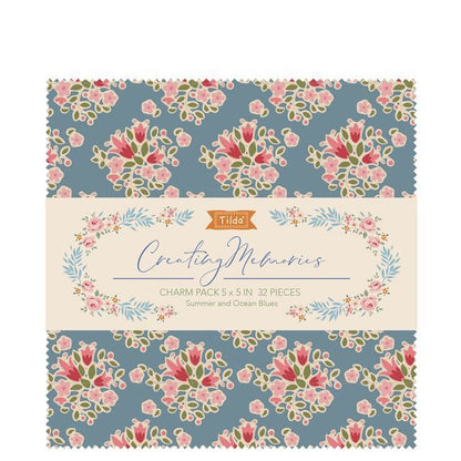 Tilda Creating Memories Summer 5" Fabric Charm Squares