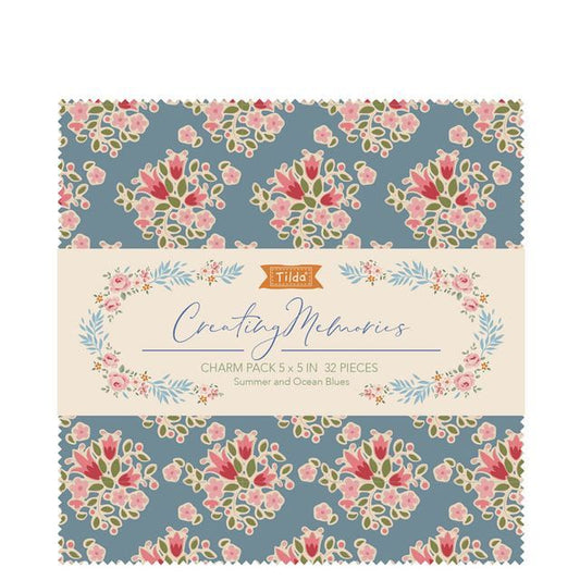 Tilda Creating Memories Summer 5" Fabric Charm Squares