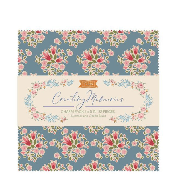 Tilda Creating Memories Summer 5" Fabric Charm Squares