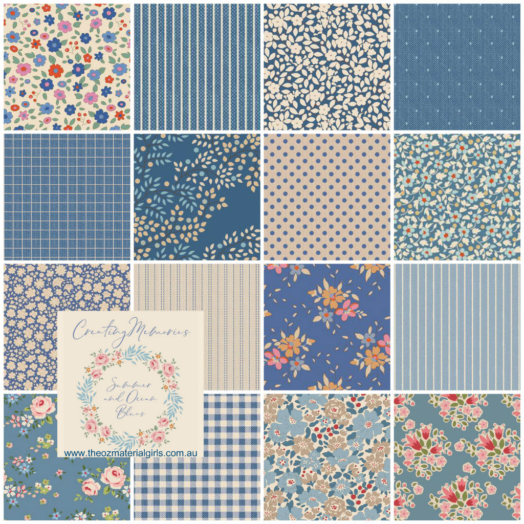 Tilda Creating Memories Summer 5" Fabric Charm Squares