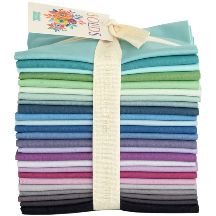 Tilda Solids Fat Quarter Bundle 25 Cool Colours 300180