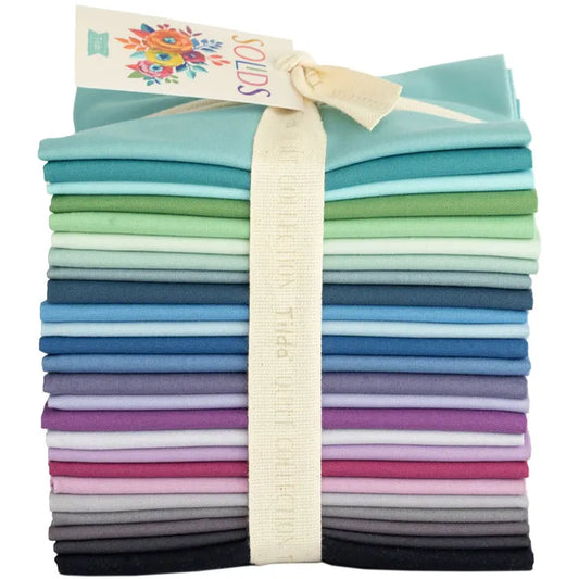 Tilda Solids Fat Quarter Bundle 25 Cool Colours 300180