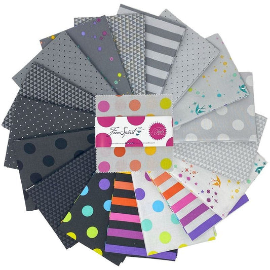 tula pink graywork true colors 10 inch layer cake precut quilting fabric bundle australia