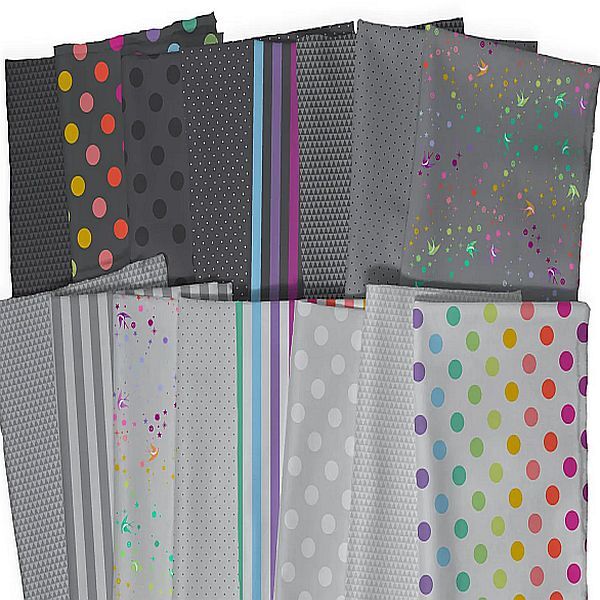 tula pink graywork true colors 10 inch layer cake precut quilting fabric bundle australia