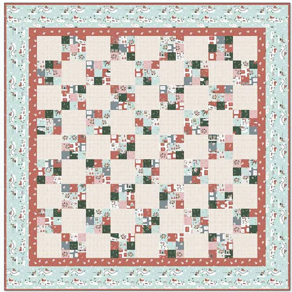 Free Nine Patch Jelly Roll Friendly PDF Quilt Pattern